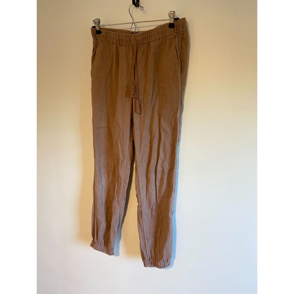 Madewell Shorewalk Cover-Up Pants LINEN Dusty Pink Size Small